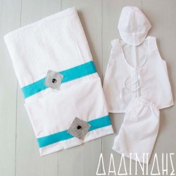 Λαδόπανα με φάσα βεραμάν και κουμπί ΑΛΔ110