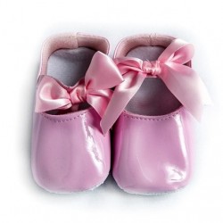 Παπουτσάκι βρεφικό λουστρίν ροζ Dreams ΠΑΚ559