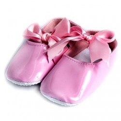 Παπουτσάκι βρεφικό λουστρίν ροζ Dreams ΠΑΚ559