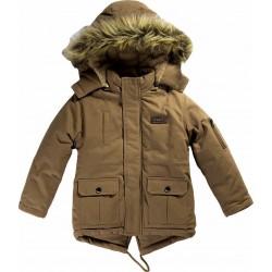 Μπουφάν παρκά μπεζ Funky ΑΑ2974 Μπουφάν παρκά μπεζ Funky ΑΑ2974