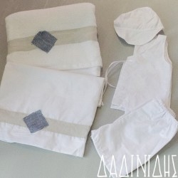 Λαδόπανα με φάσα μπεζ και ρόμβο μπλε τζιν ΑΛΔ134 Λαδόπανα με φάσα μπεζ και ρόμβο μπλε τζιν ΑΛΔ134