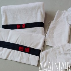 Λαδόπανα με φάσα μπλε και κόκκινο φιόγκο ΑΛΔ101 Λαδόπανα με φάσα μπλε και κόκκινο φιόγκο ΑΛΔ101