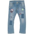 Παντελόνι τζιν με patch Funky ΑΑ2249 Παντελόνι τζιν με patch Funky ΑΑ2249