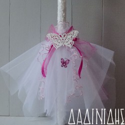 Λαμπάδα οικονομική με πεταλούδα ΛΑΜΠ132 Λαμπάδα οικονομική με πεταλούδα ΛΑΜΠ132