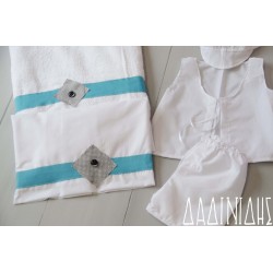 Λαδόπανα με φάσα βεραμάν και κουμπί ΑΛΔ110