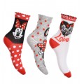 Σετ κάλτσες 3ων τεμαχίων Minnie Mouse ΠΑΠ625 Σετ κάλτσες 3ων τεμαχίων Minnie Mouse ΠΑΠ625