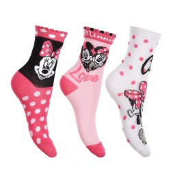 Σετ κάλτσες 3ων τεμαχίων Minnie Mouse ΠΑΠ625 Σετ κάλτσες 3ων τεμαχίων Minnie Mouse ΠΑΠ625