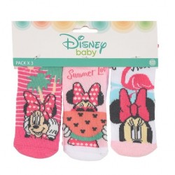 Σετ κάλτσες 3ων τεμαχίων Minnie Mouse ΠΑΠ624 Σετ κάλτσες 3ων τεμαχίων Minnie Mouse ΠΑΠ624