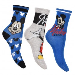 Σετ κάλτσες 3ων τεμαχίων Mickey mouse ΠΑΠ633 Σετ κάλτσες 3ων τεμαχίων Mickey mouse ΠΑΠ633