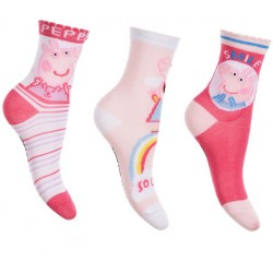 Σετ κάλτσες 3ων τεμαχίων Peppa Pig ΠΑΠ635 Σετ κάλτσες 3ων τεμαχίων Peppa Pig ΠΑΠ635