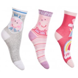 Σετ κάλτσες 3ων τεμαχίων Peppa Pig ΠΑΠ635 Σετ κάλτσες 3ων τεμαχίων Peppa Pig ΠΑΠ635