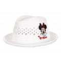 Καπέλο καβουράκι ψάθινο Minnie Mouse λευκό ΚΑΠ283 Καπέλο καβουράκι ψάθινο Minnie Mouse λευκό ΚΑΠ283