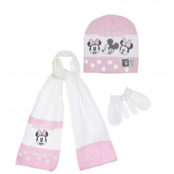 Σετ σκουφί-κασκόλ-γάντια Minnie Mouse ΣΚ123 Σετ σκουφί-κασκόλ-γάντια Minnie Mouse ΣΚ123
