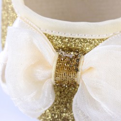 Παπουτσάκι βρεφικό χρυσό ΠΑΚ564