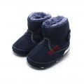 Βρεφικό μποτάκι μπλέ με γούνα ΠΑΑ544