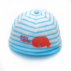 Καπέλο καλοκαιρινό ριγέ με ψαράκι ΚΑΠ100