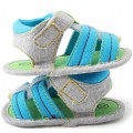 Πέδιλο βρεφικό γκρί-τυρκουάζ ΠΑΑ598