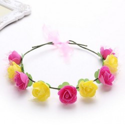 Στεφανάκι δίχρωμο με λουλούδια ΣΤΕΦ113