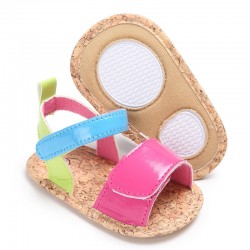 Πέδιλο βρεφικό πολύχρωμο με πάτο από φελλό ΠΑΚ542