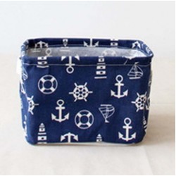 Λινό καλαθάκι με άγκυρες ΜΑΞ110