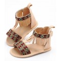Πέδιλο βρεφικό με κρόσσια boho ΠΑΚ678