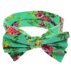 Φαρδιά κορδέλα εμπριμέ με φιόγκο ΚΑΞ174