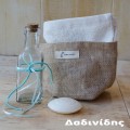 Σετ λαδιού ψαθινο τσαντάκι ΣΕΤ103