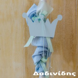 Λαμπάδα με γάζα και ξύλινη κορώνα ΛΑΜΠ222 Λαμπάδα με γάζα και ξύλινη κορώνα ΛΑΜΠ222