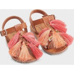 Πέδιλο boho με κρόσσια Minoti ΠΑΠ560 Πέδιλο boho με κρόσσια Minoti ΠΑΠ560