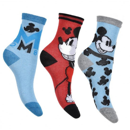 Σετ κάλτσες 3ων τεμαχίων Mickey mouse ΠΑΠ631