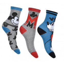 Σετ κάλτσες 3ων τεμαχίων Mickey mouse ΠΑΠ631 Σετ κάλτσες 3ων τεμαχίων Mickey mouse ΠΑΠ631