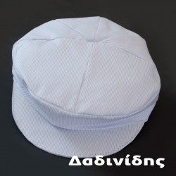 Παιδική τραγιάσκα ριγέ σιέλ ΚΑΠ307 Παιδική τραγιάσκα ριγέ σιέλ ΚΑΠ307