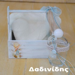 Σετ λαδιού καλαθάκι ξύλινο με decoupage σιέλ σε σχέδιο της επιλογής σας ΣΕΤ130 Σετ λαδιού καλαθάκι ξύλινο με decoupage σιέλ σε σχέδιο της επιλογής σας ΣΕΤ130