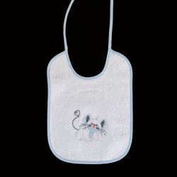 Σαλιάρα πετσετέ με κέντημα ΣΑΛ142 Σαλιάρα πετσετέ με κέντημα ΣΑΛ142