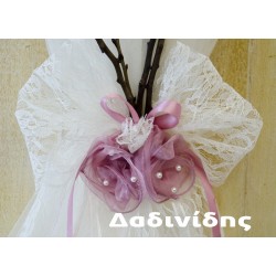 Vintage λαμπάδα με δαντέλα ΛΑΜΠ201 Vintage λαμπάδα με δαντέλα ΛΑΜΠ201