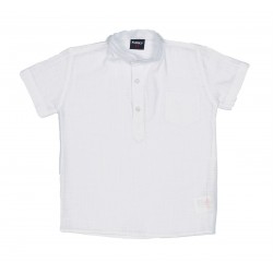 Λινό μπλουζοπουκάμισο λευκό Funky ΑΑ1773 Λινό μπλουζοπουκάμισο λευκό Funky ΑΑ1773