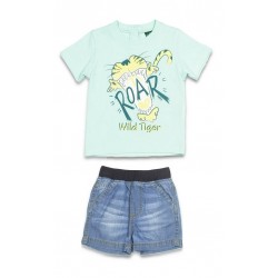Σετ με τζιν σόρτς " wild tiger" Funky ΑΑ1641