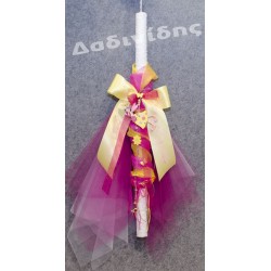 Λαμπάδα με νεράιδα φούξ-κίτρινο ΛΑΜΠ116 Λαμπάδα με νεράιδα φούξ-κίτρινο ΛΑΜΠ116