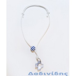 Μαρτυρικά βραχιολάκια με ριγέ μπίλια ΜΑΡ166 Μαρτυρικά βραχιολάκια με ριγέ μπίλια ΜΑΡ166