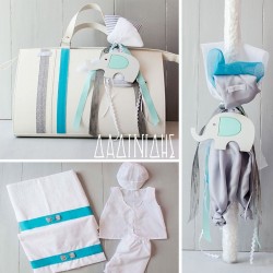 Σετ βάπτισης Μάκης Τσέλιος "βεραμάν ελέφαντας" ΣΕΤ-Α21 Σετ βάπτισης Μάκης Τσέλιος "βεραμάν ελέφαντας" ΣΕΤ-Α21