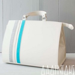 Τσάντα αστόλιστη με ρίγα βεραμάν ΚΤ514 Τσάντα αστόλιστη με ρίγα βεραμάν ΚΤ514