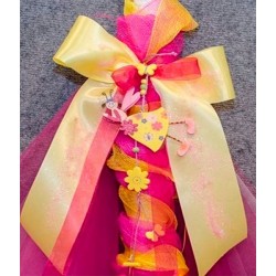 Λαμπάδα με νεράιδα φούξ-κίτρινο ΛΑΜΠ116 Λαμπάδα με νεράιδα φούξ-κίτρινο ΛΑΜΠ116