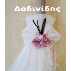 Vintage λαμπάδα με δαντέλα ΛΑΜΠ201 Vintage λαμπάδα με δαντέλα ΛΑΜΠ201