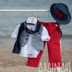 Βαπτιστικό ρούχο Μάκης Τσέλιος Α1603 Βαπτιστικό ρούχο Μάκης Τσέλιος Α1603