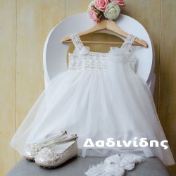 Βαπτιστικό φόρεμα χειροποίητο Κ1576 Βαπτιστικό φόρεμα χειροποίητο Κ1576