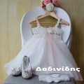 Βαπτιστικό φόρεμα χειροποίητο Κ1627 Βαπτιστικό φόρεμα χειροποίητο Κ1627