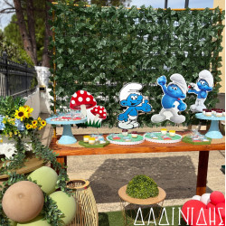 Στολισμός βάπτισης "Στρουμφάκια" ΣΤΟΛ241