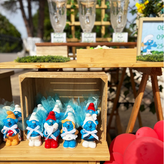 Στολισμός βάπτισης "Στρουμφάκια" ΣΤΟΛ241