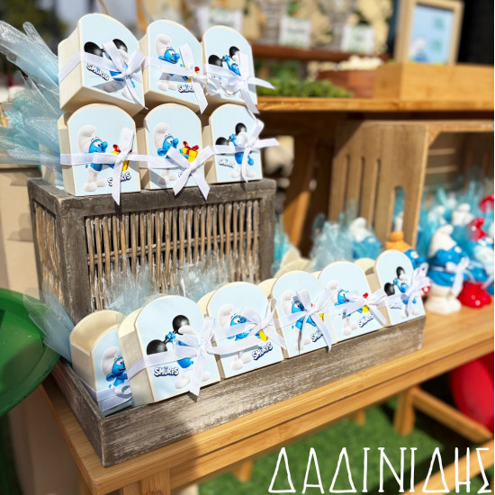 Στολισμός βάπτισης "Στρουμφάκια" ΣΤΟΛ241