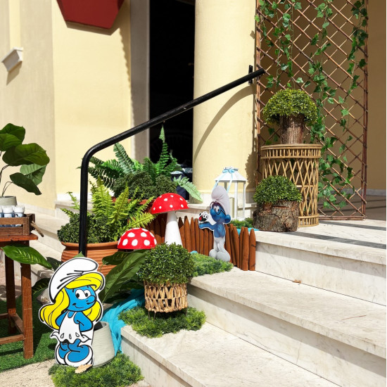 Στολισμός βάπτισης "Στρουμφάκια" ΣΤΟΛ241